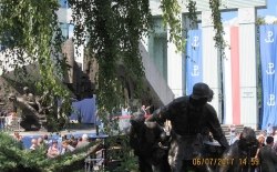 Spotkanie z Prezydentem Stanów Zjednoczonych  Donaldem Trumpem i Prezydentem Rzeczpospolitej Polskiej Andrzejem Dudą, Warszawa, Plac Krasińskich, 06.07.2017r.