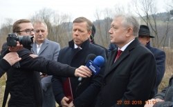 Promesa na odbudowę Mostu przy ul. Michała Dudka; Limanowa, 27.03.2018r.